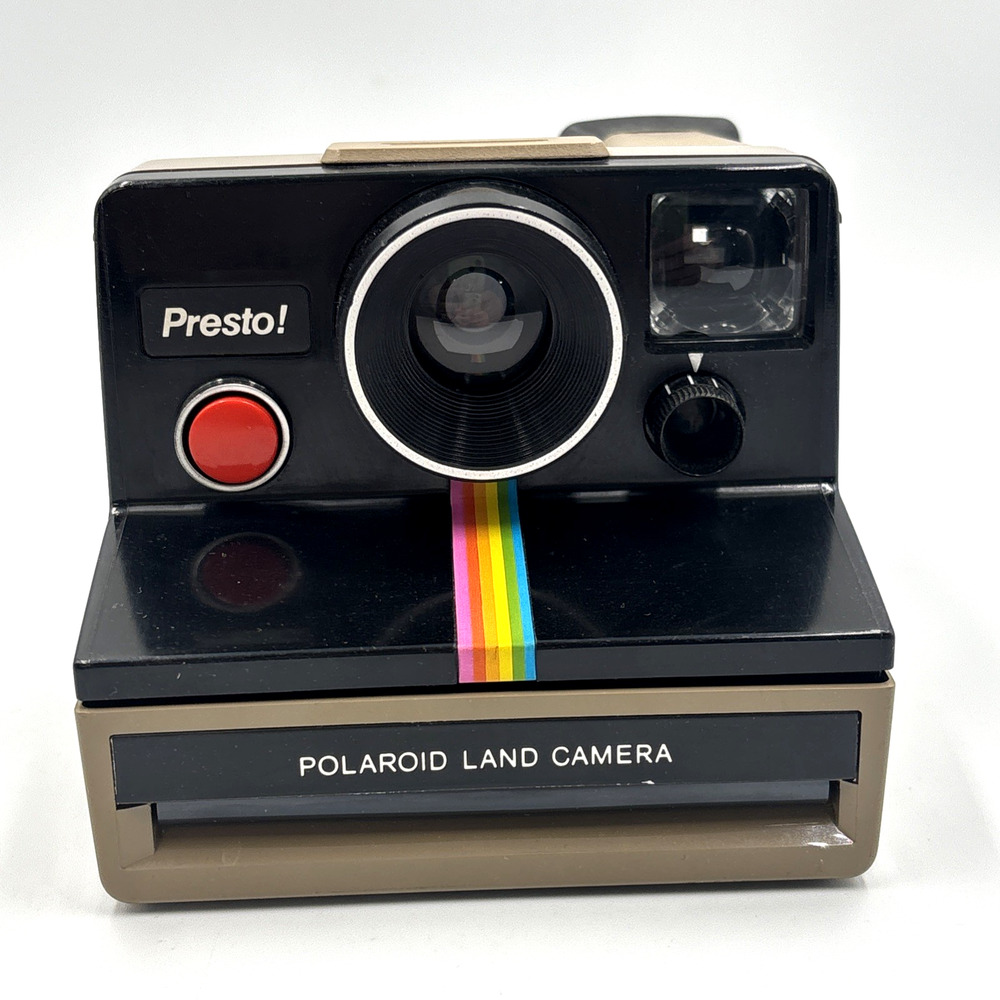 CAMERA: POLAROID Land Presto! Rainbow Stripe, Instamatic, UNTESTED, VTG